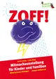 Stilisierte Wolke mit Blitz, Sonne und Regen. Darüber steht ZOFF!.